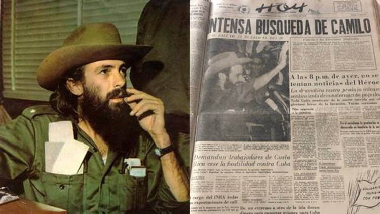 Camilo Cienfuegos, Cuba, Desaparición