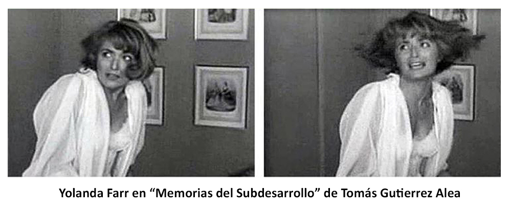 Yolanda Farr en la película cubana "Memorias del subdesarrollo"
