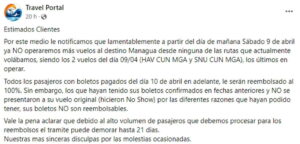 Mexican Airline Viva Aerobús Cancels Flights between Cuba and Nicaragua