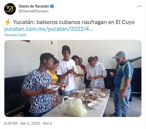 Nine Cuban rafters land on the coast of Yucatan