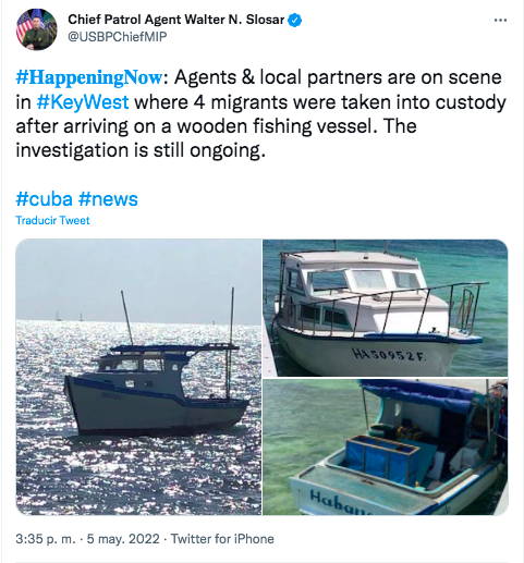 cubanos barco pesquero Florida USBP