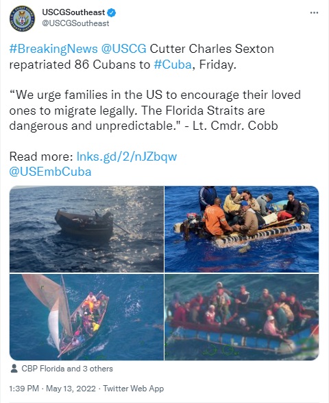 Cuban Rafters, United States Coast Guard Florida