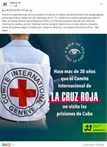 Jusiticia 11J, presos políticos, Cuba, cárceles