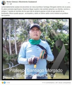 professor, Sancti Spiritus, Cuba, disappeared
