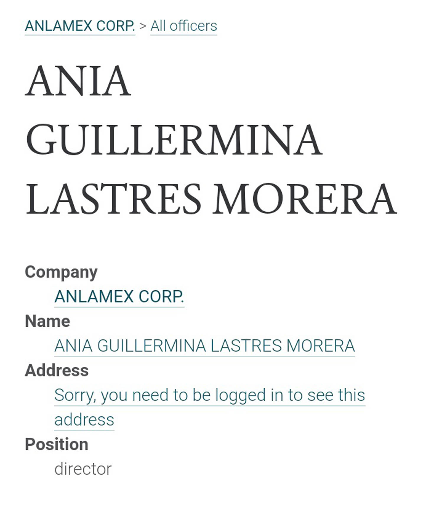 Ania Guillermina Lastres, the new boss (interim) of GAESA