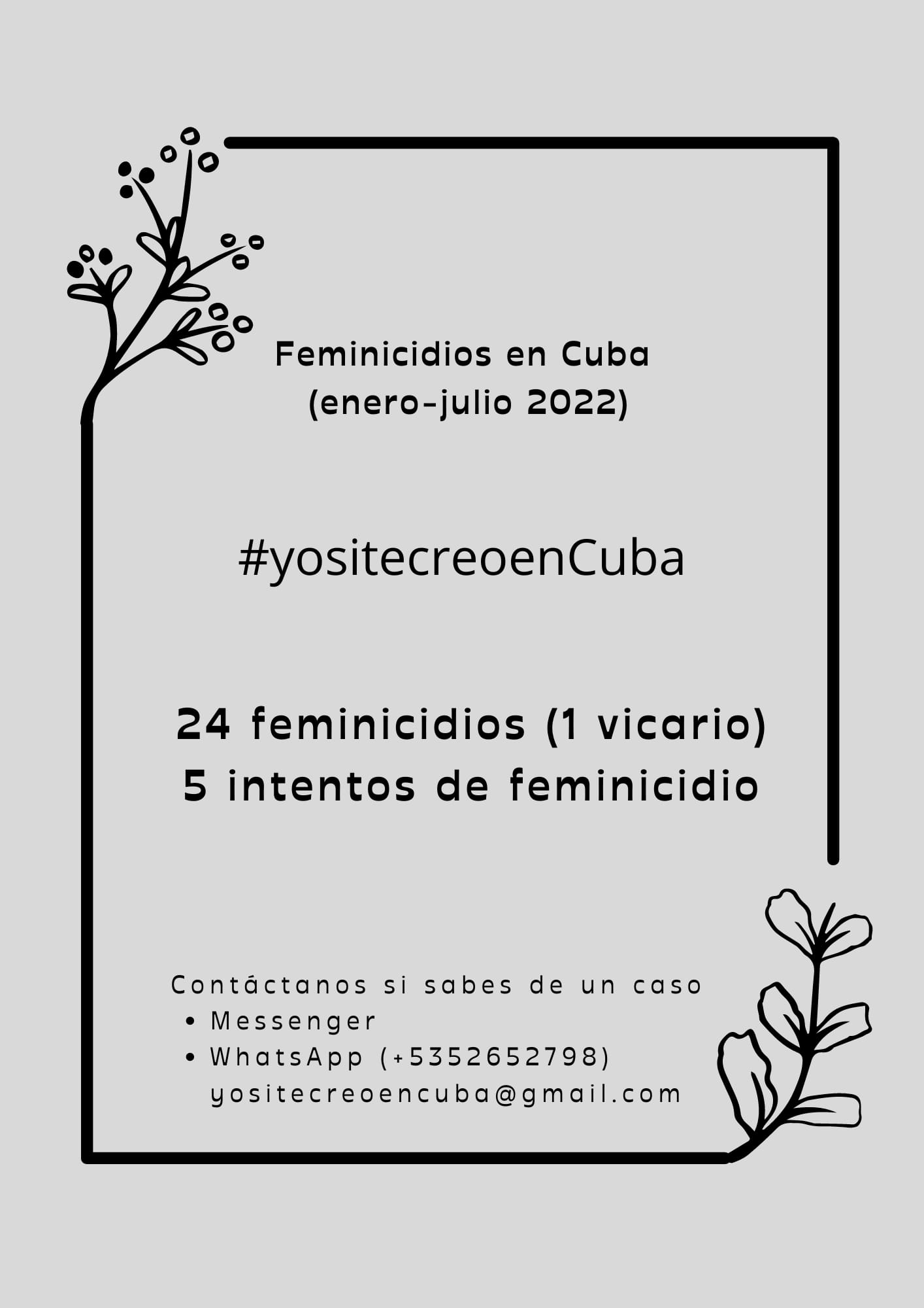 Feminicidios, Cuba