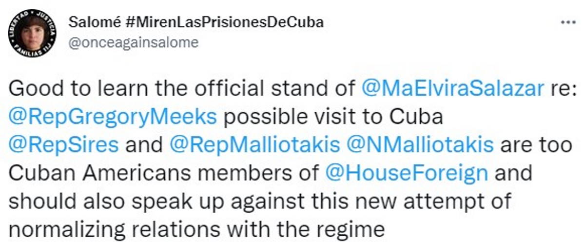 Exile on possible congressman's visit to Cuba: "This is not the time for concessions!"
