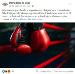 Billy Rodríguez, boxeadores, cubano, boxeo profesional