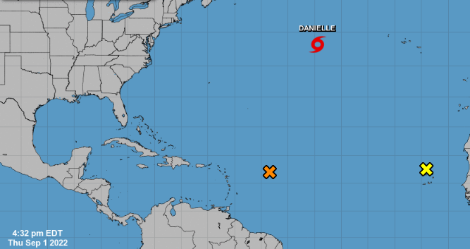 Danielle tormenta tropical huracanes