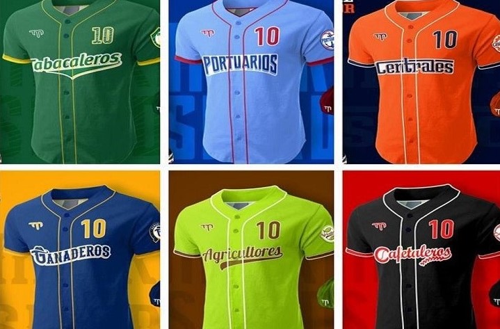 uniformes, liga élite, béisbol, Cuba