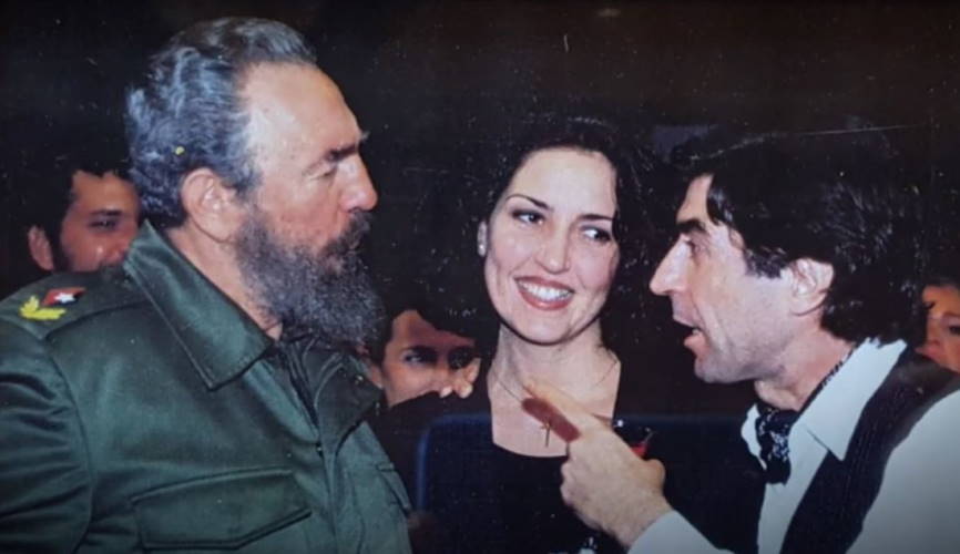Joaquín Sabina y Fidel Castro