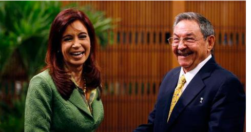 Raúl Castro Ruz y Cristina Fernández de Kirchner