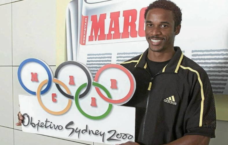 Iván Pedroso previo a los Juegos Olímpicos de Sídney 2000