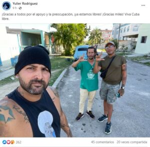Yulier P, cubano, detenido