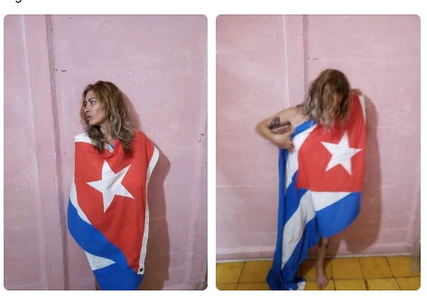 Aniette González, bandera, cubana, habeas corpus
