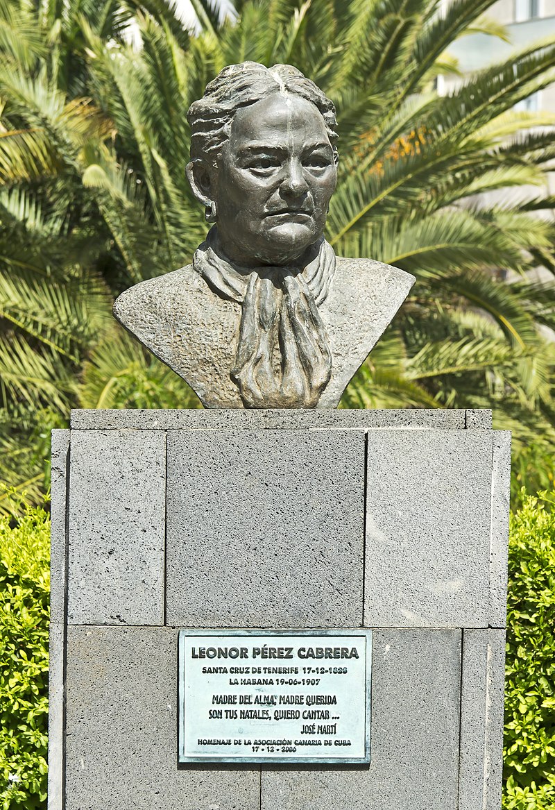 Busto de Leonor Pérez en Islas Canarias