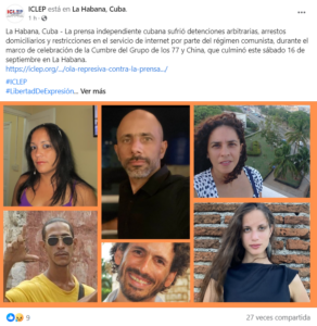 periodistas, Cuba
