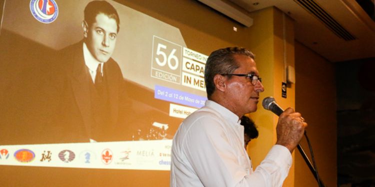 Carlos Rivero, presidente de la Federación Cubana de Ajedrez