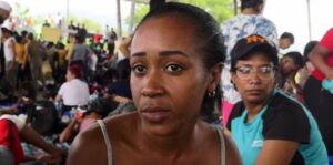 Ilianys de la Caridad, una migrante cubana en Huixtla