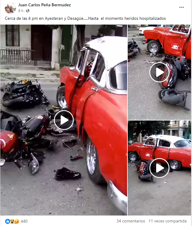 accidente, Cuba, La Habana