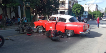 motociclistas, accidente, La Habana, Cuba