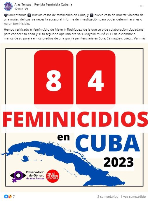 Cuba, feminicidio