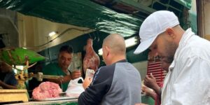 Un punto de venta de carne de cerdo en La Habana