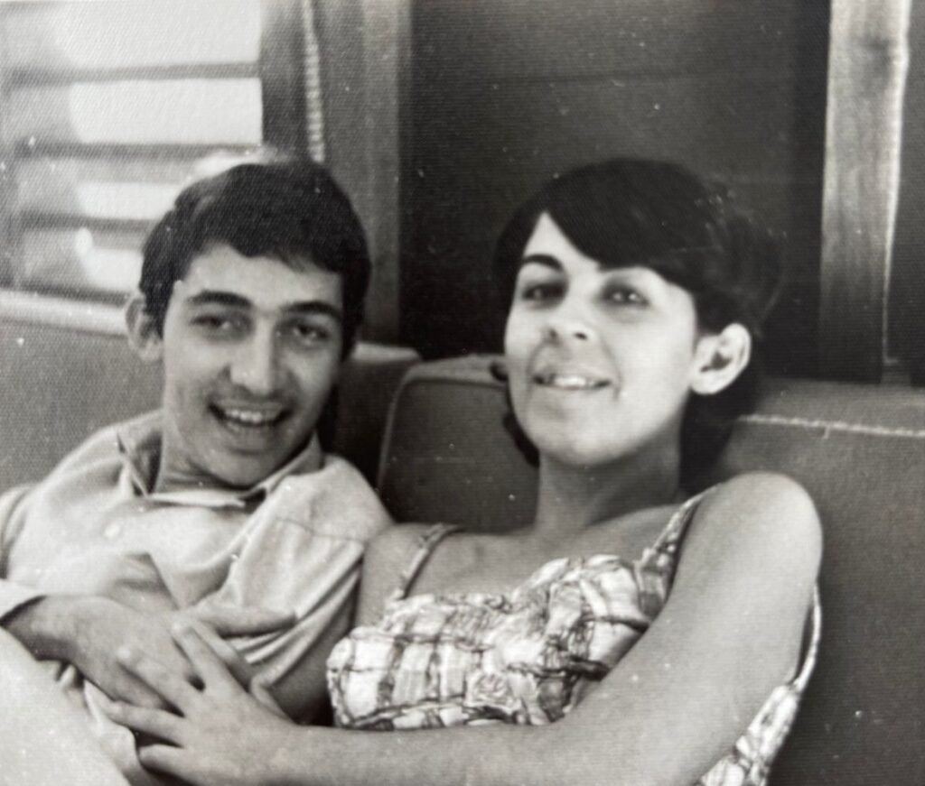 Reinaldo García Ramos con Ana María Simo, a fines de 1967