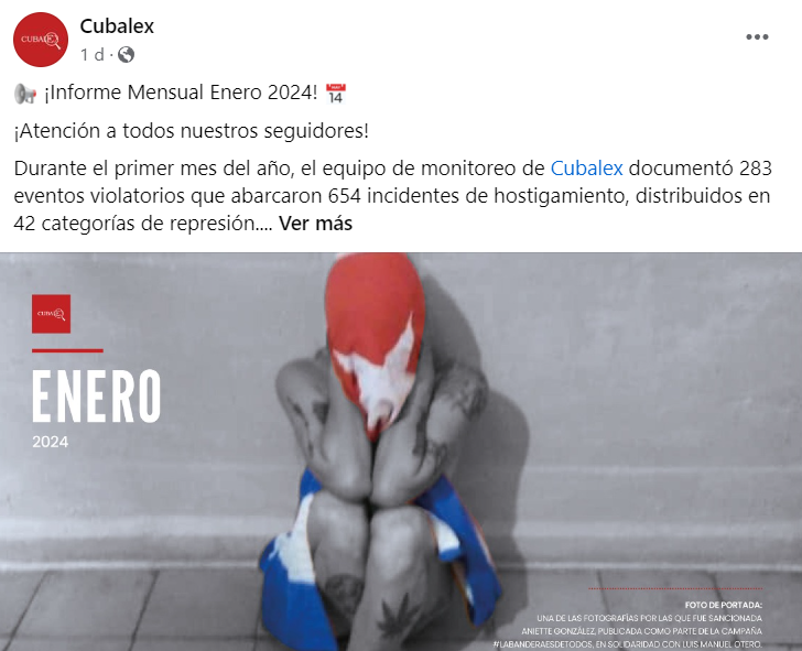 Cubalex, Cuba, represión