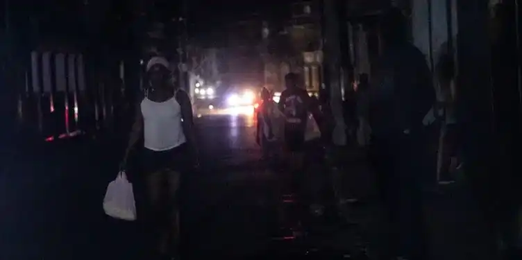 Un apagón en La Habana