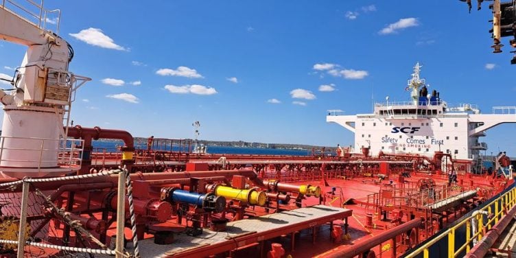 Foto referencial: Un tanquero en el puerto de Matanzas