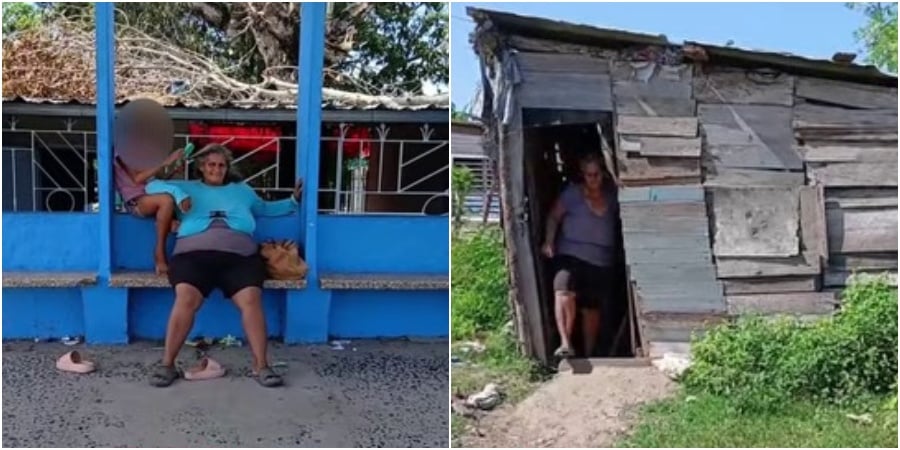 Yolexi Suárez y su hija, Vanessa García / La casa donde viven ambas