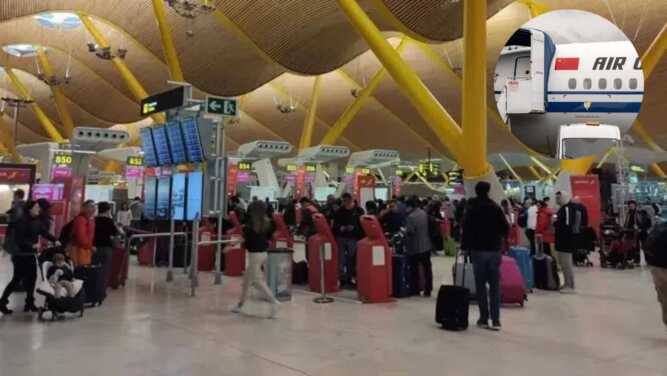 Aeropuerto de Barajas, cubanos, Air China